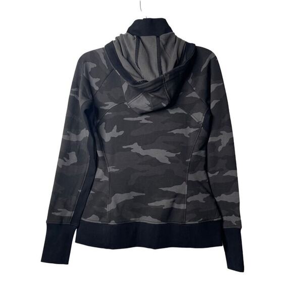Athleta‎ Triump Activewear Printed Camo Full Zip Up Hoodie Sweatshirt Size Small - Picture 3 of 16